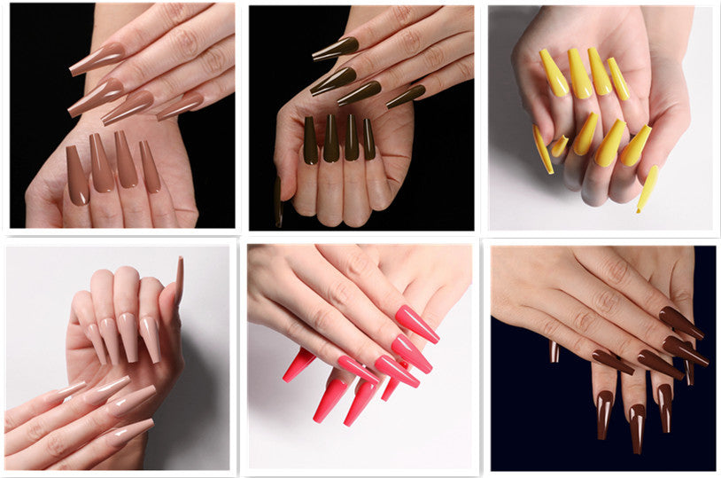 Long Coffin Nails