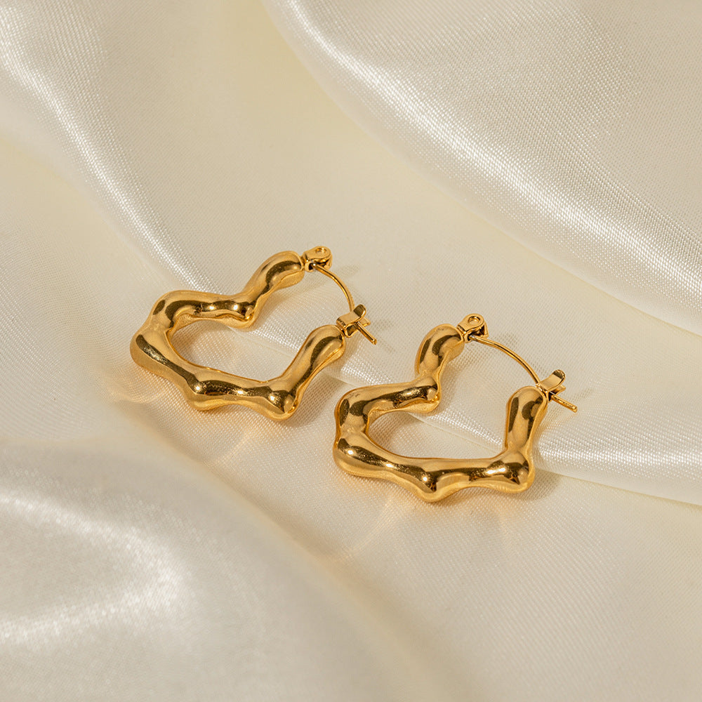 Hearted earrings