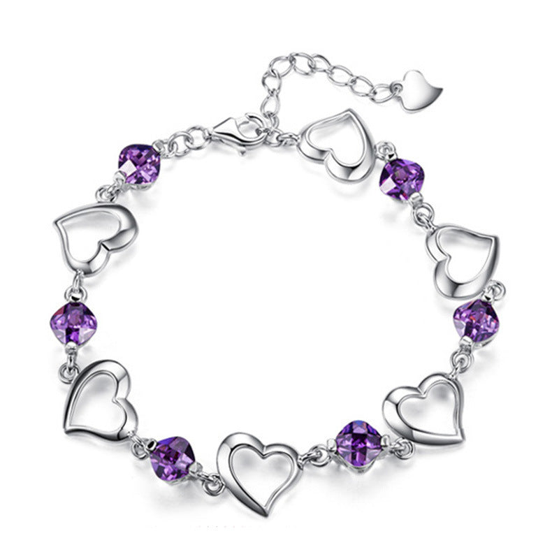 Heart Bracelet Silver-plated