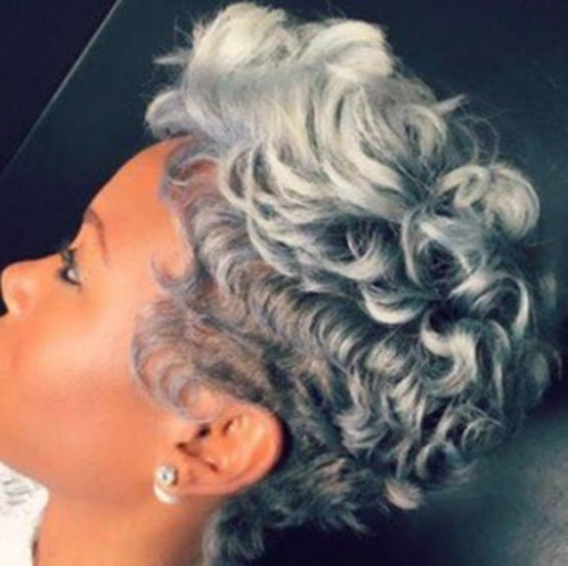 Luminous Grey Wig