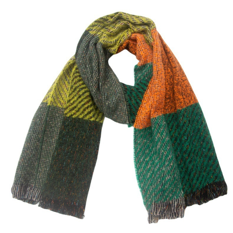 Large Plaid Scarf Shawl
