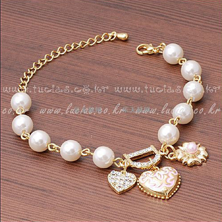 Heart Flower Bracelet