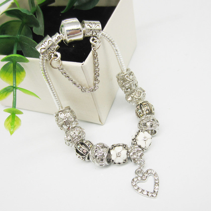 Peach Heart Bracelet