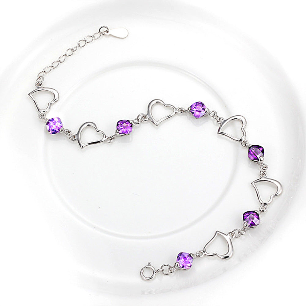 Heart Bracelet Silver-plated