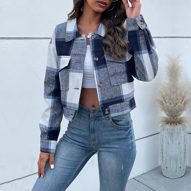 Plaid Crop