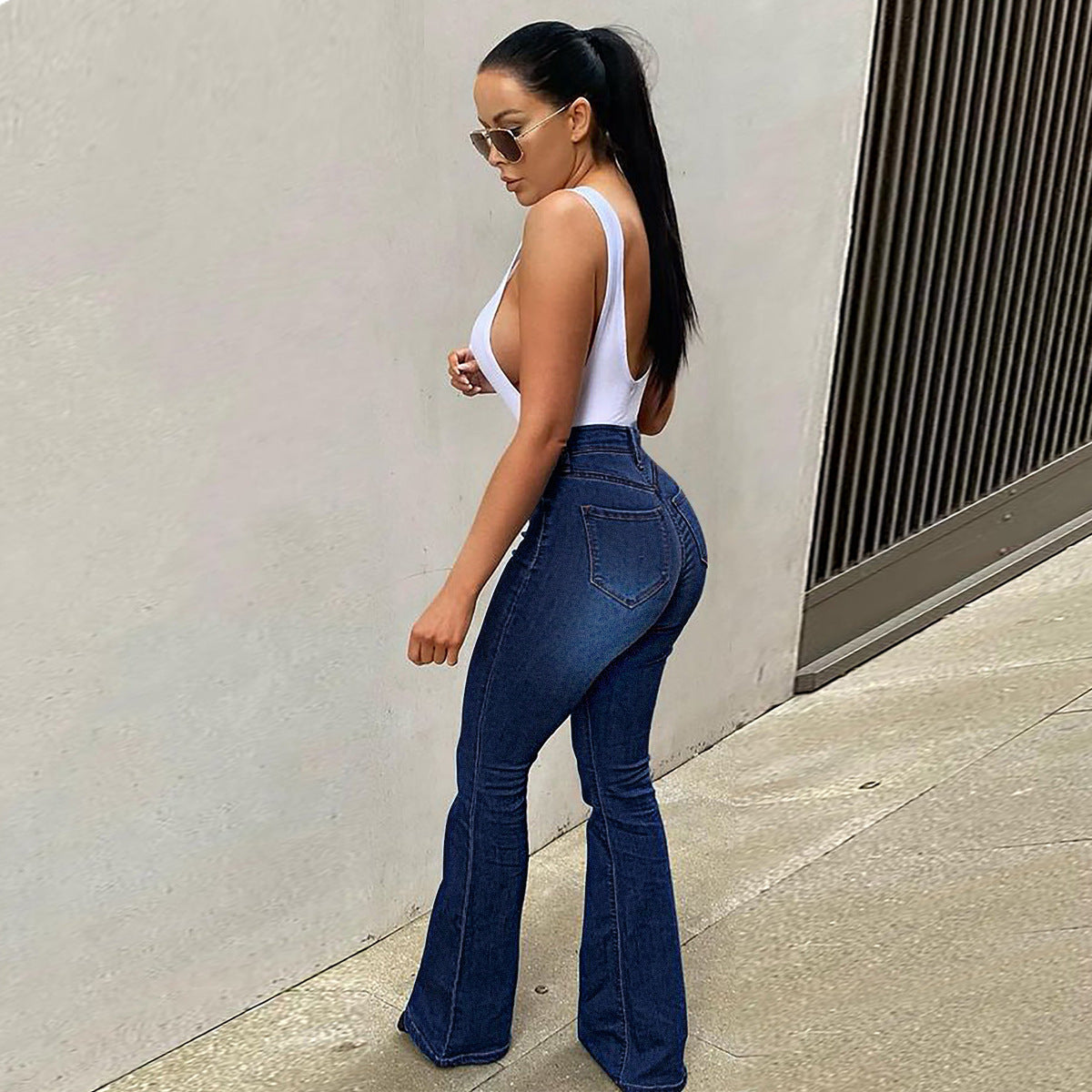 High Waist Denim Pants