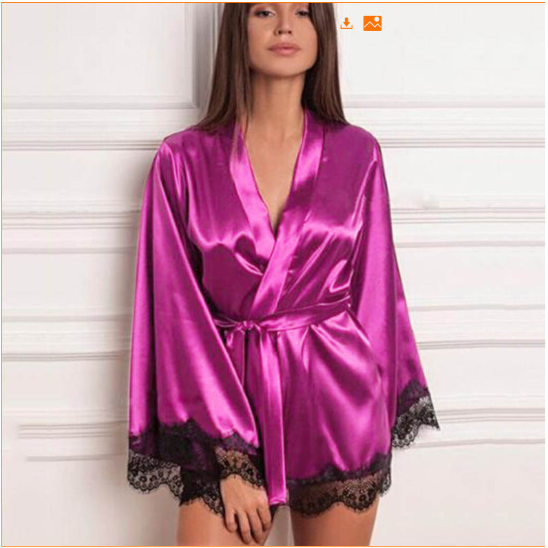 Lingerie Silk Lace Nightdress