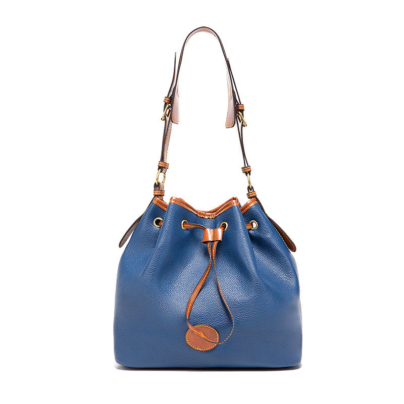Vintage Pebble Shoulder Handbag