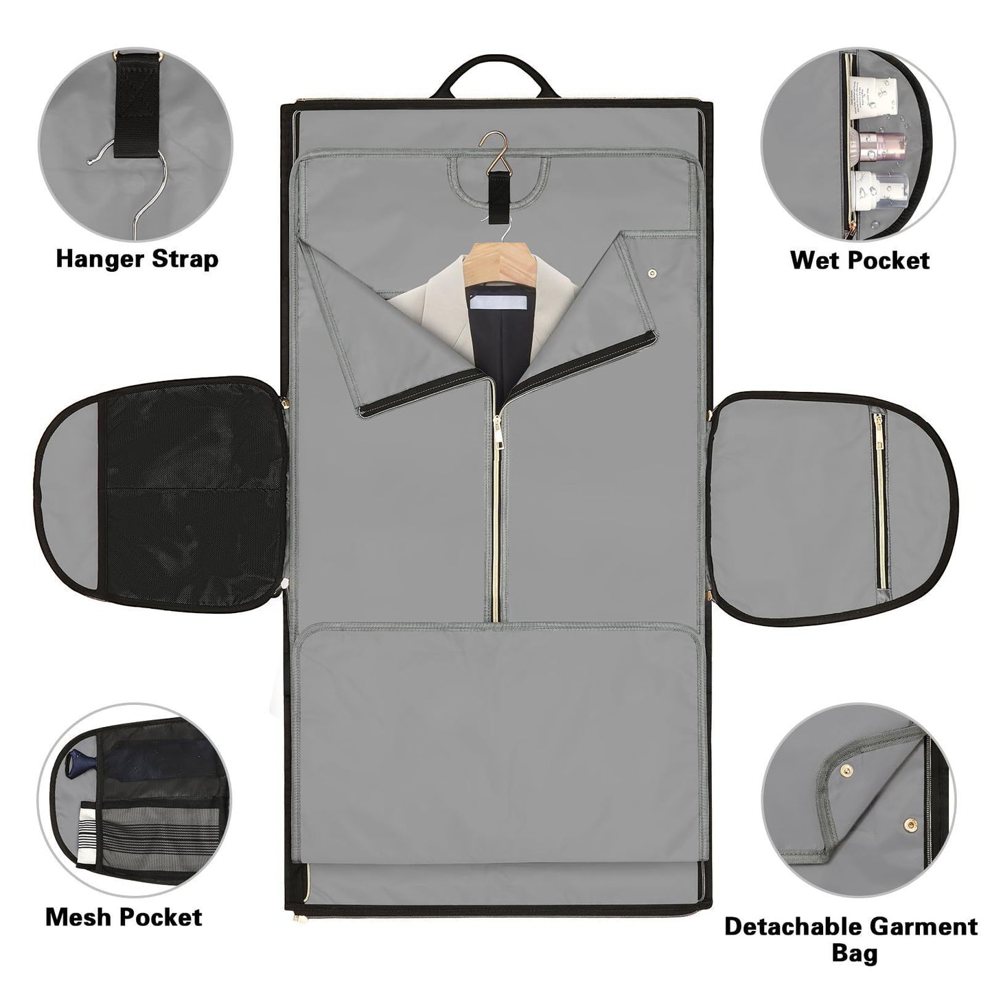 Wear-resistant Folding Garment Suit Bag