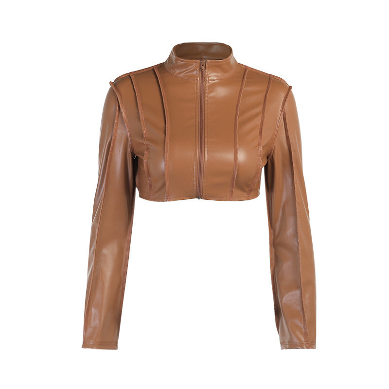 Ultra-short Leather Jacket