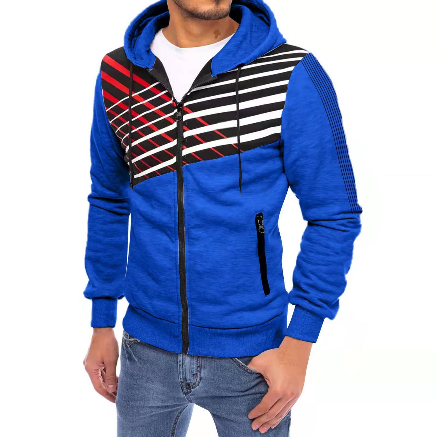 Men's Cardigan Hooded Sweatshirt