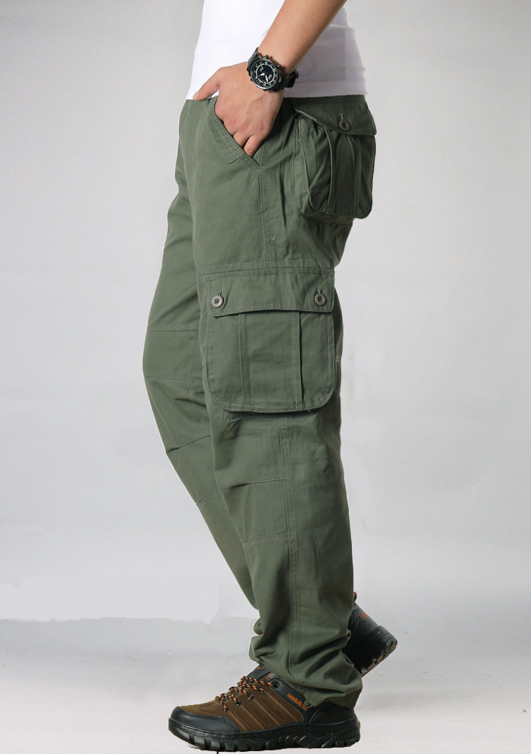 Multi-pocket Loose Pants