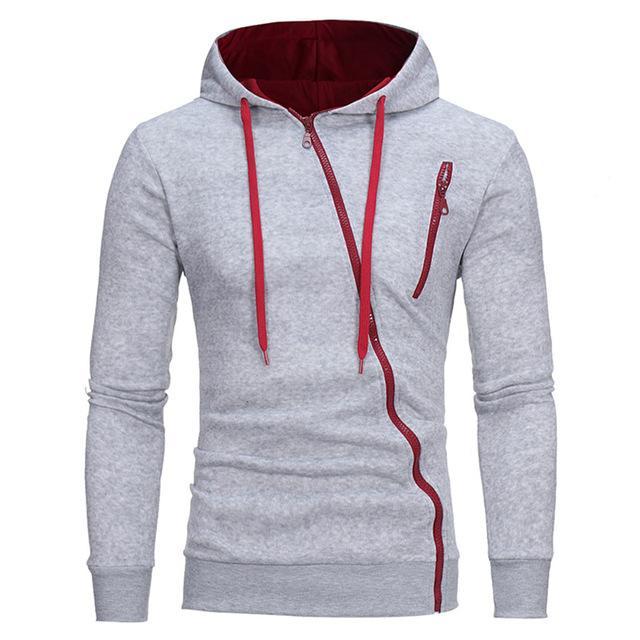 Diagonal Zipper Sweater
