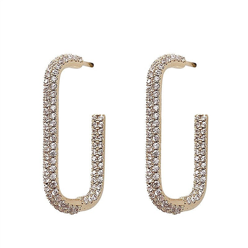 Oval Hoop Earrings