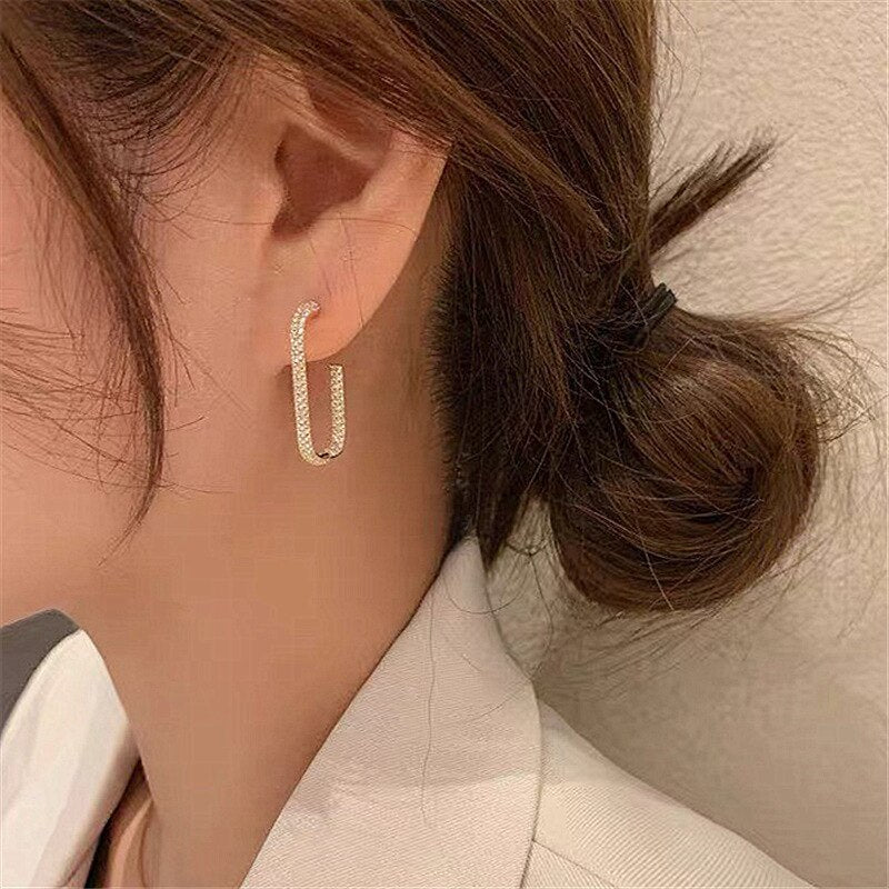 Oval Hoop Earrings