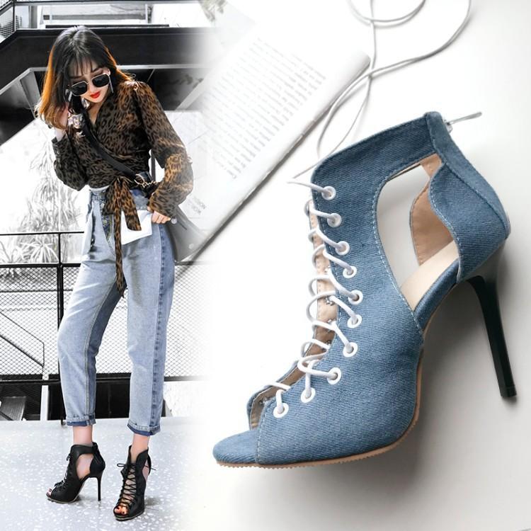 Cross Strap High Heel