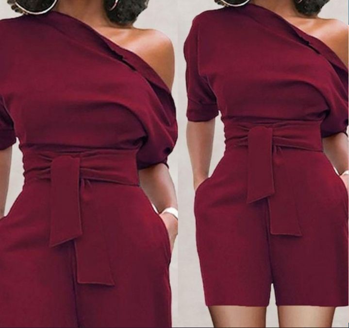 One-piece Shorts Suit