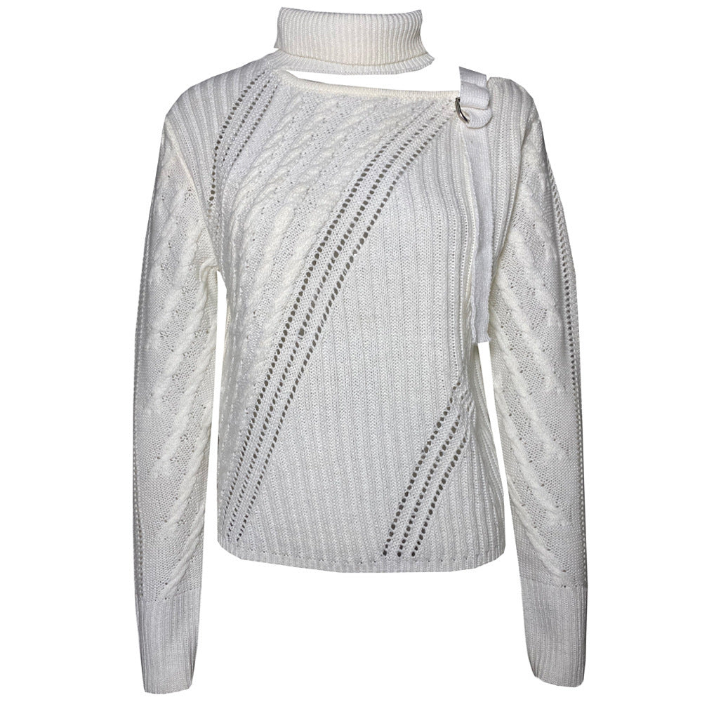 Halter Off-the-shoulder Sweater