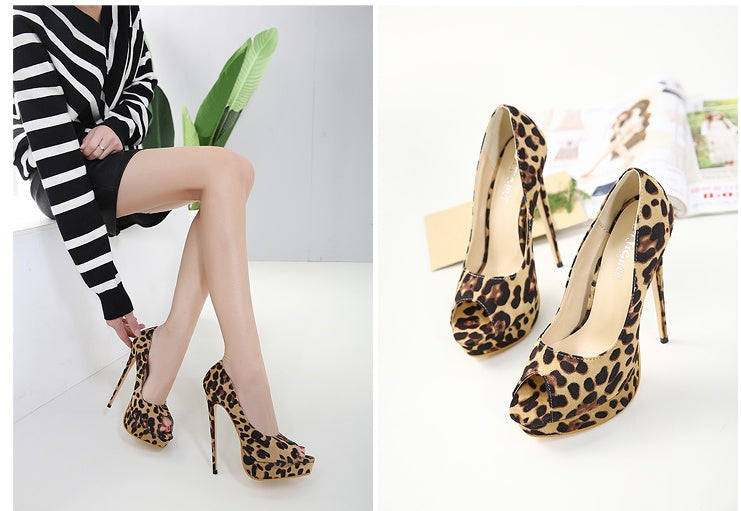 Leopard High Heels