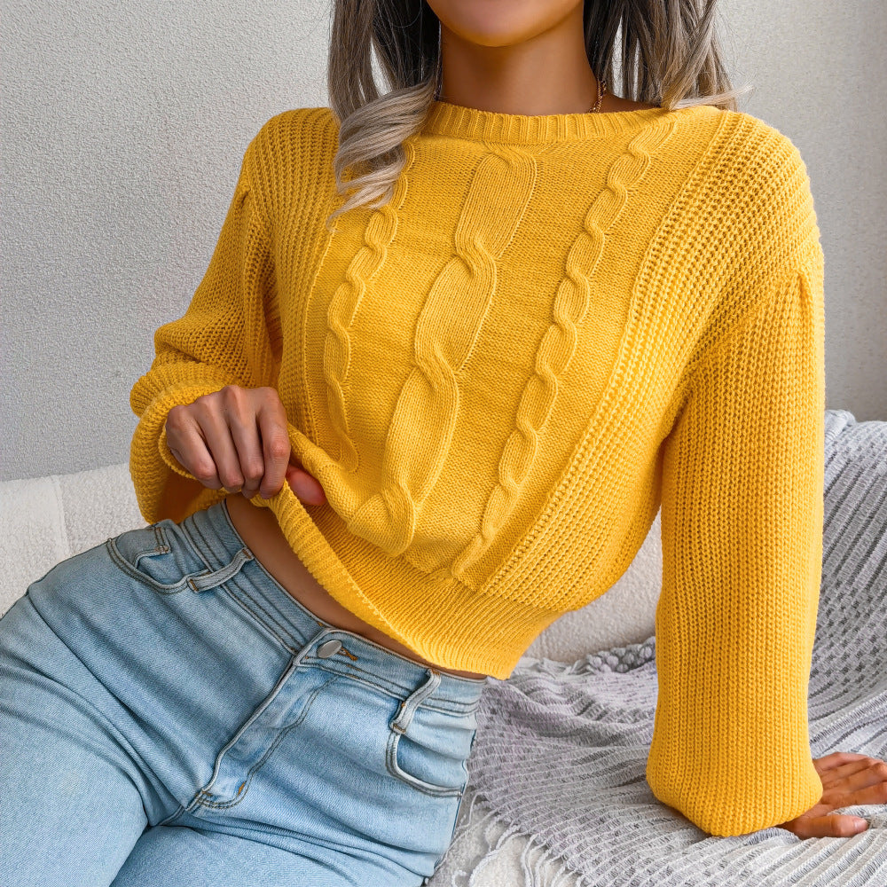 Sweater With Lantern Sleeves