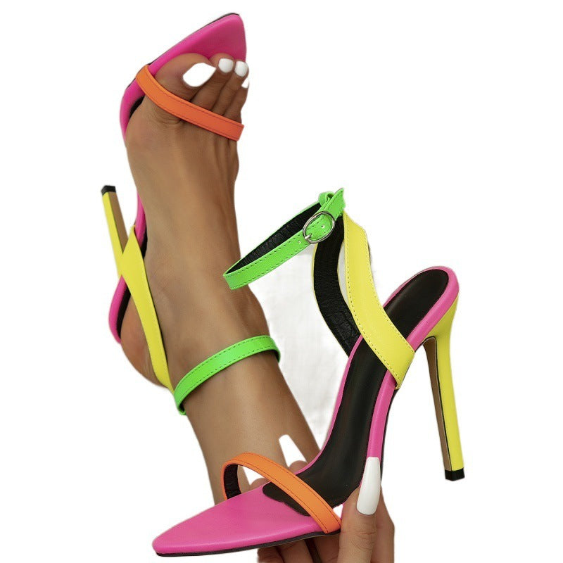 Color Toe Heels
