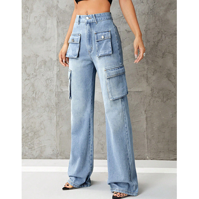 Slimming Denim Trousers