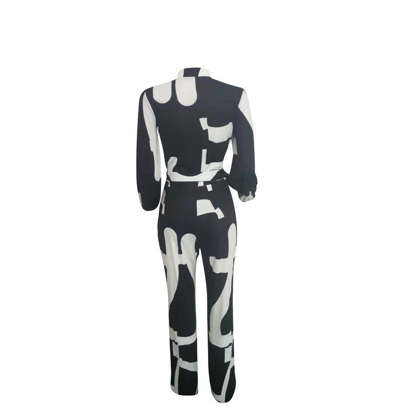 Cardigan Stitching Jumpsuit