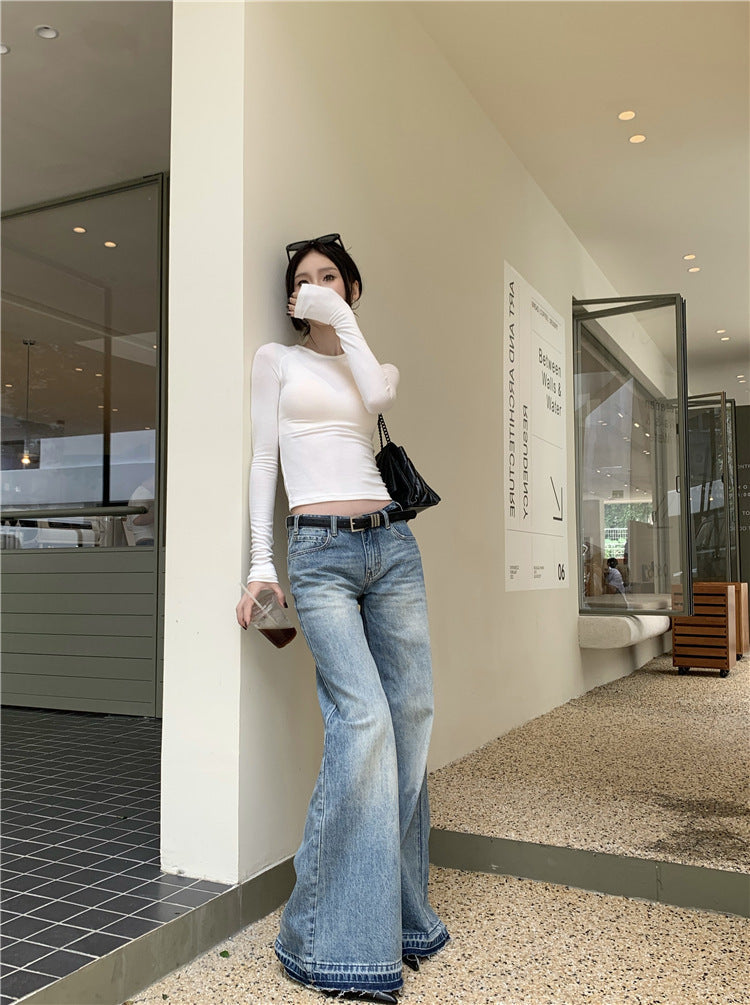American low waist jeans