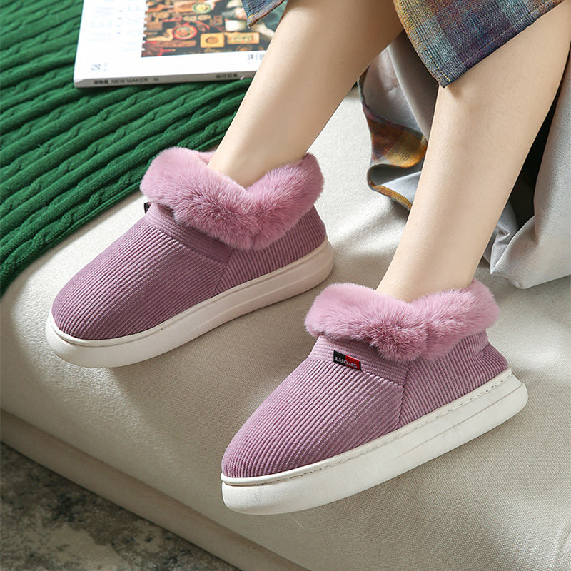 Plush Cotton Cozy Fluffy Slippers