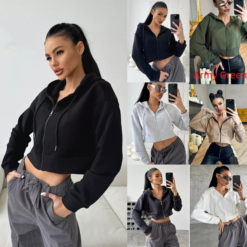 Hooded Drawstring Sweater