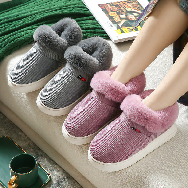 Plush Cotton Cozy Fluffy Slippers