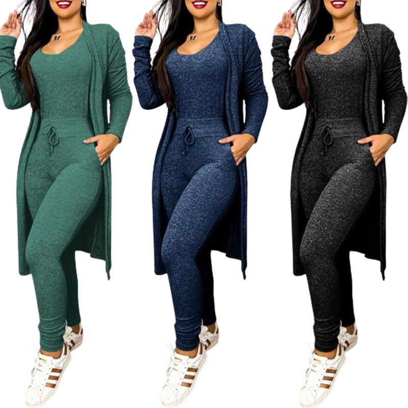 Casual Jumpsuit And Cardigan Cover
