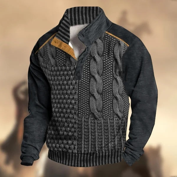 Men Buckle Sweater