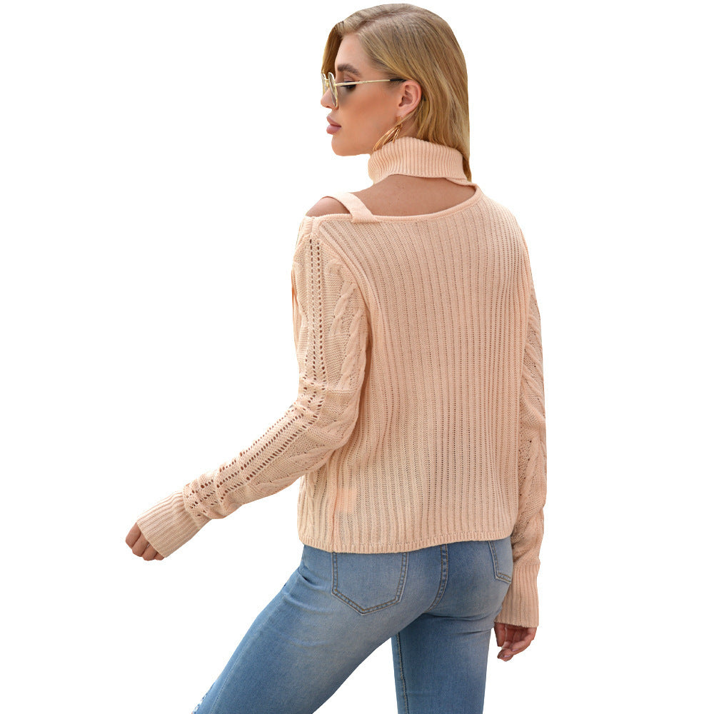 Halter Off-the-shoulder Sweater