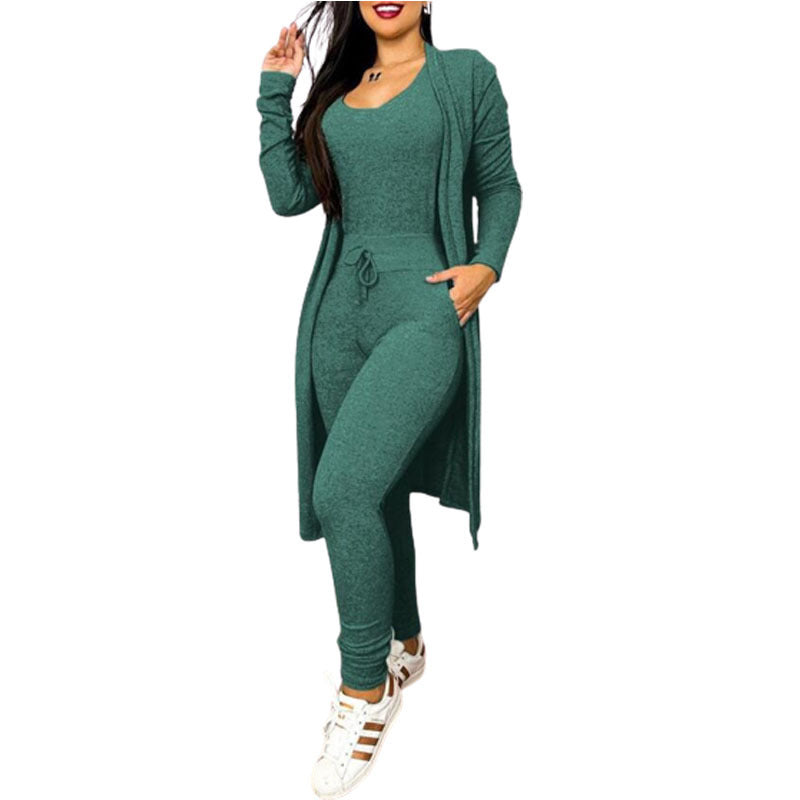 Casual Jumpsuit And Cardigan Cover