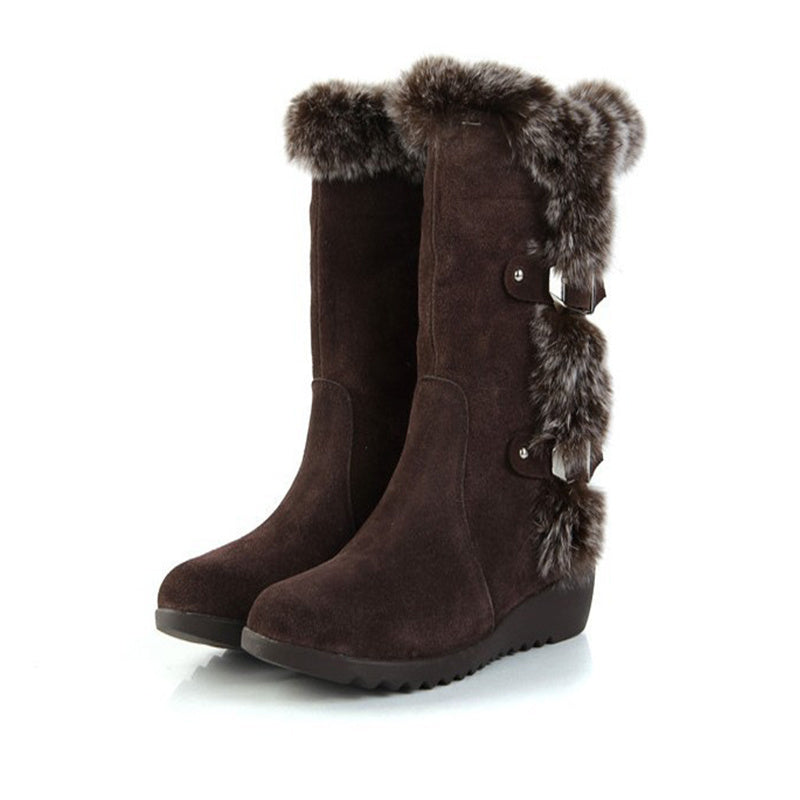 Warm Fur Mid-Calf Boots