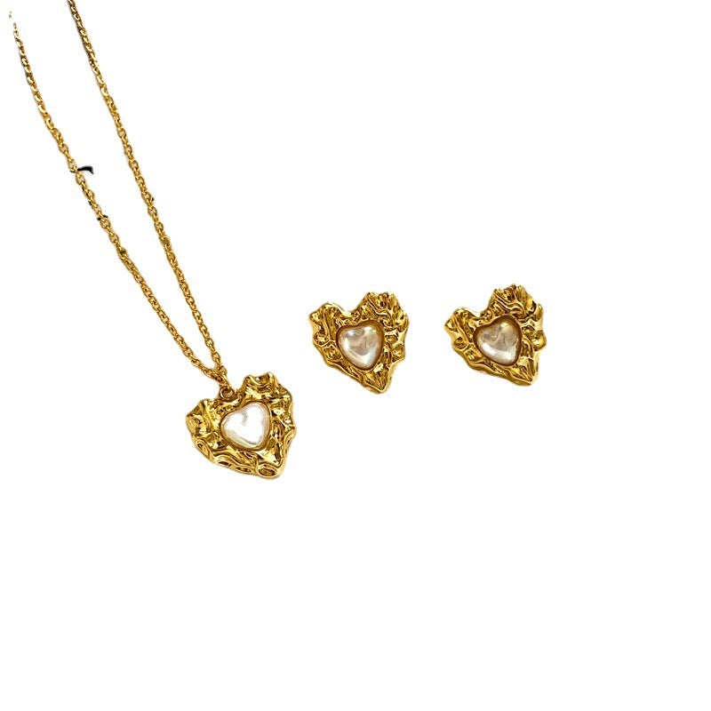 Copper-plated Gold Retro French Pearl