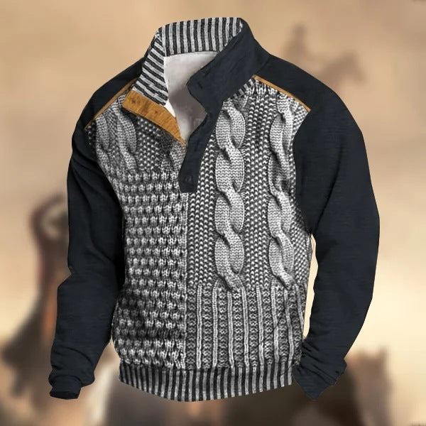 Men Buckle Sweater