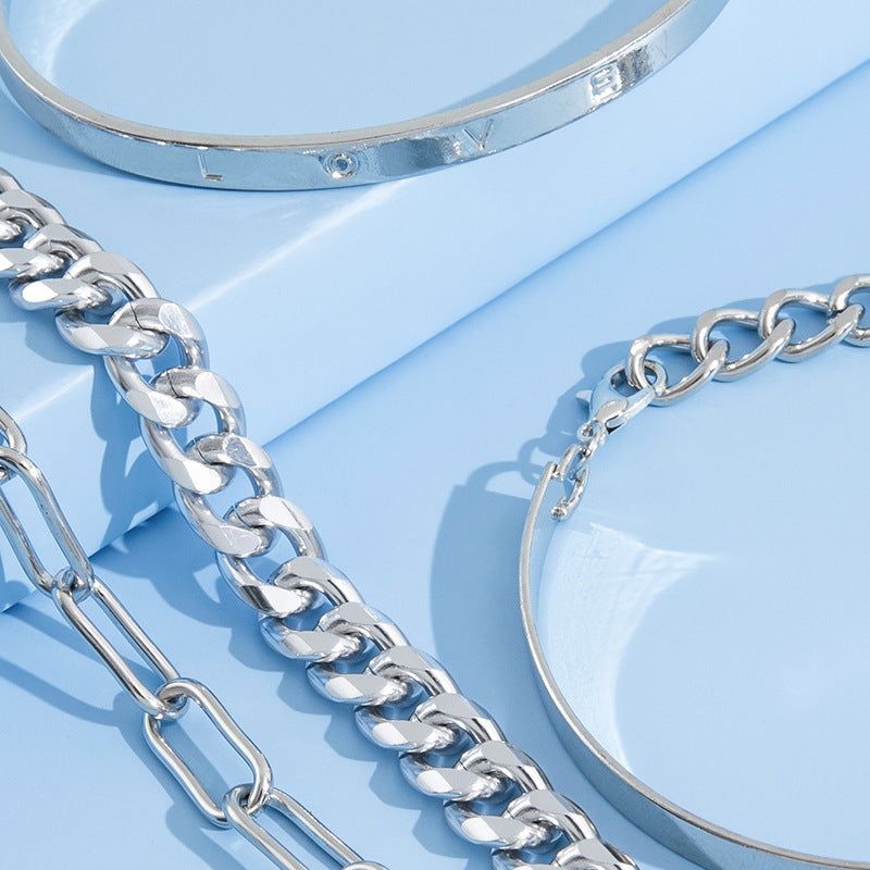 Punk Bracelet Four-piece Set