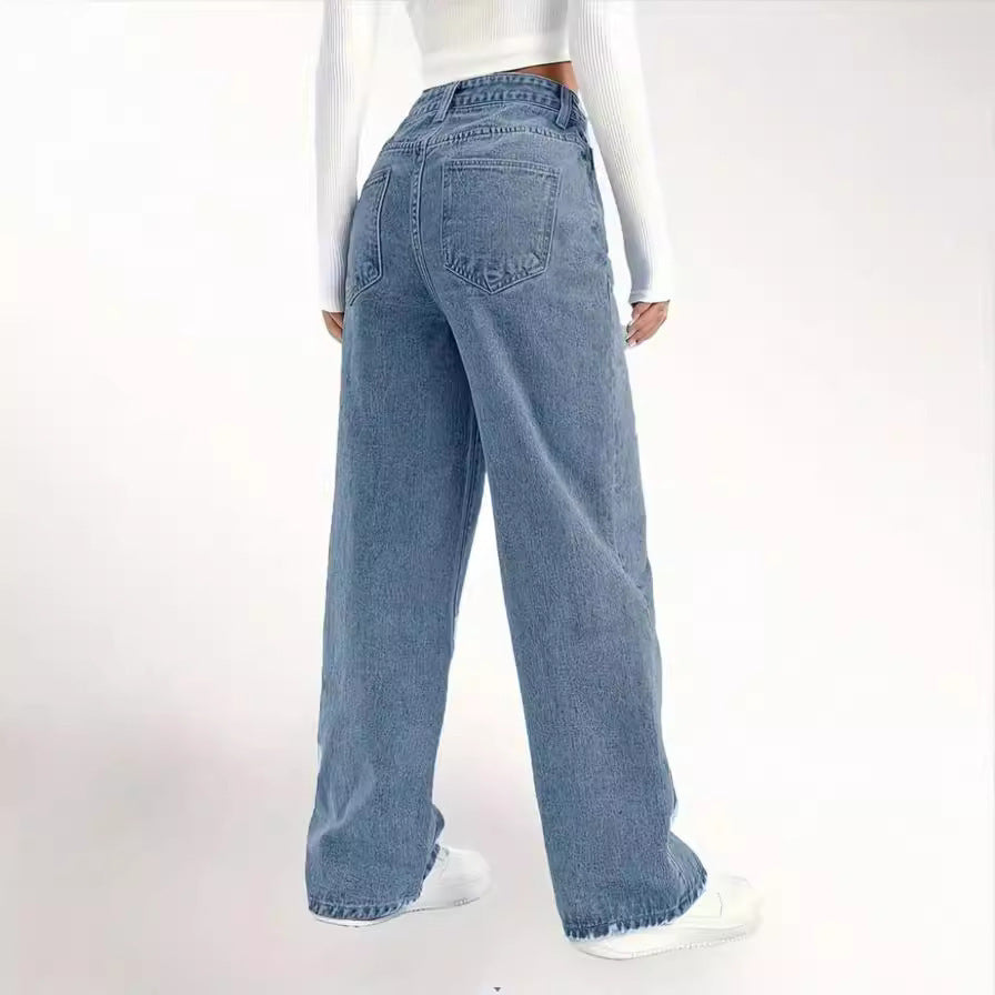 Fashion Ripped High Waist Jeans