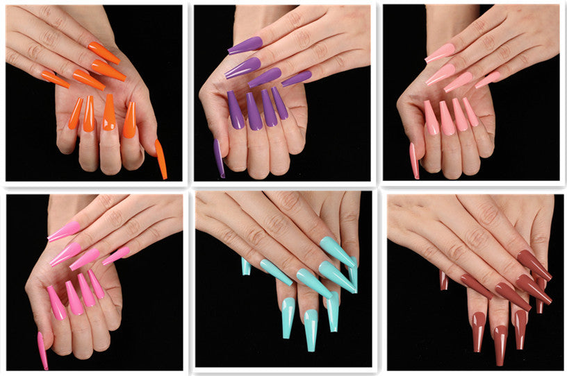 Long Coffin Nails