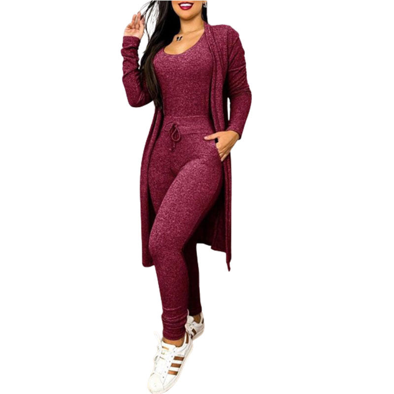 Casual Jumpsuit And Cardigan Cover