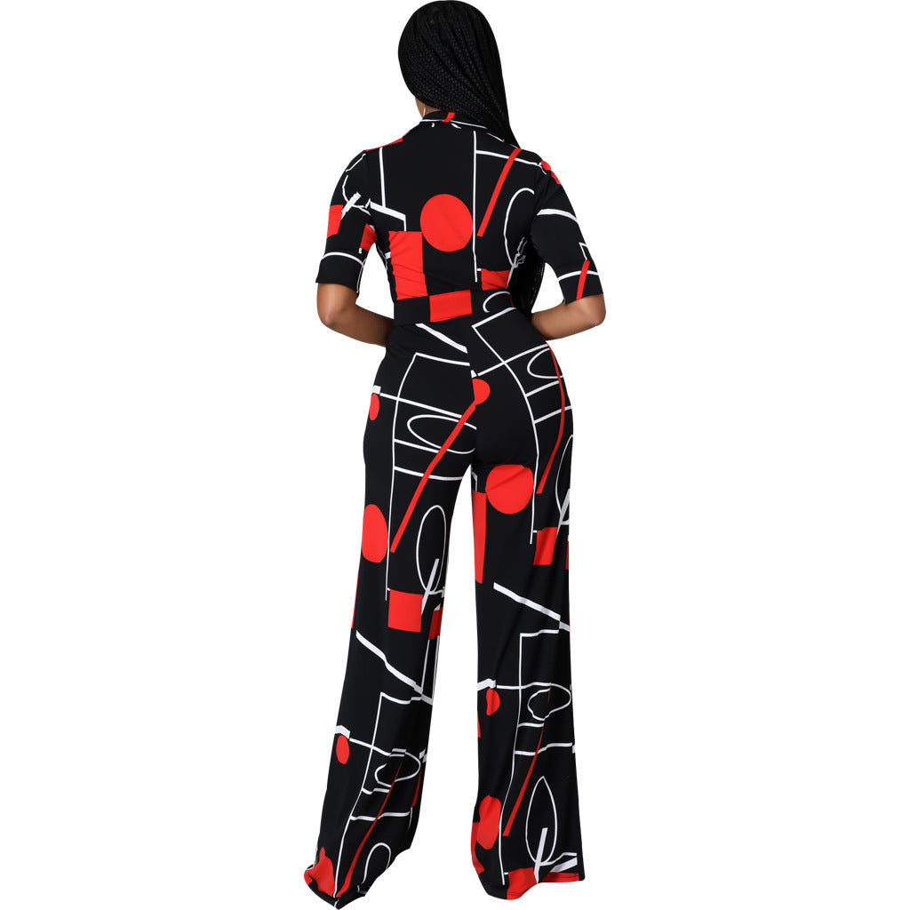 V-Neck Jumpsuit