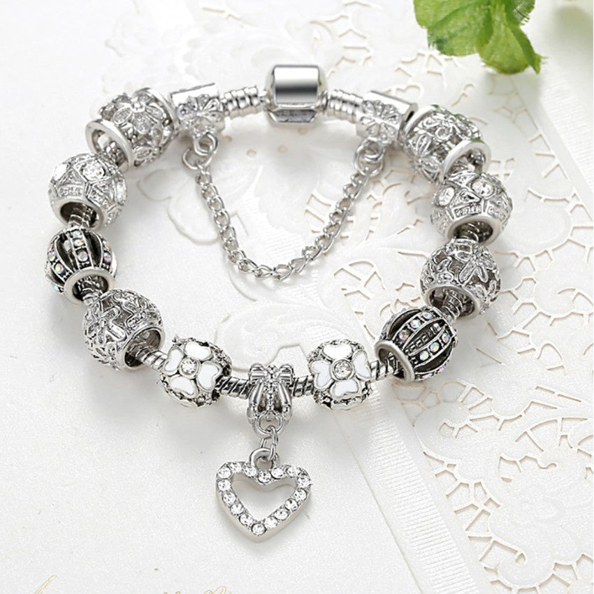 Peach Heart Bracelet