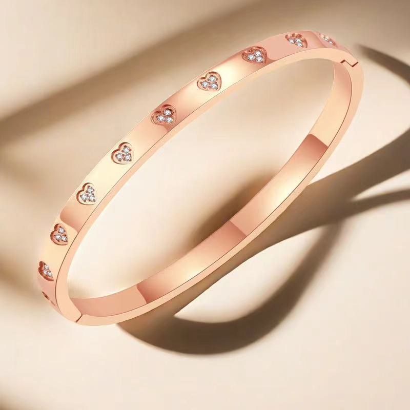 Romantic Heart Titanium Steel Bracelet