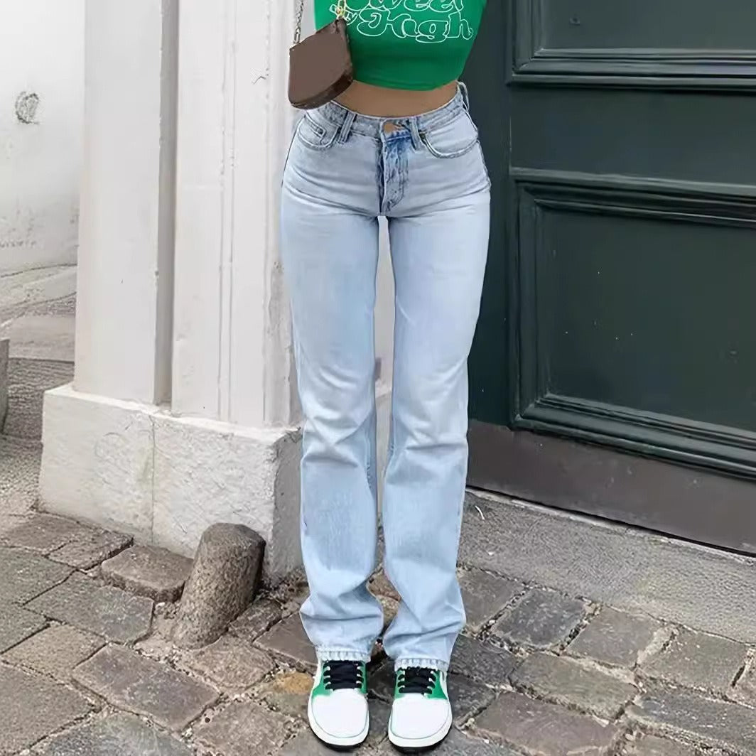 Slim Fit High Waist Stretch Jeans