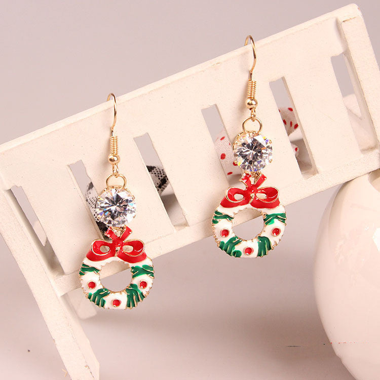 Christmas Wreath Earrings