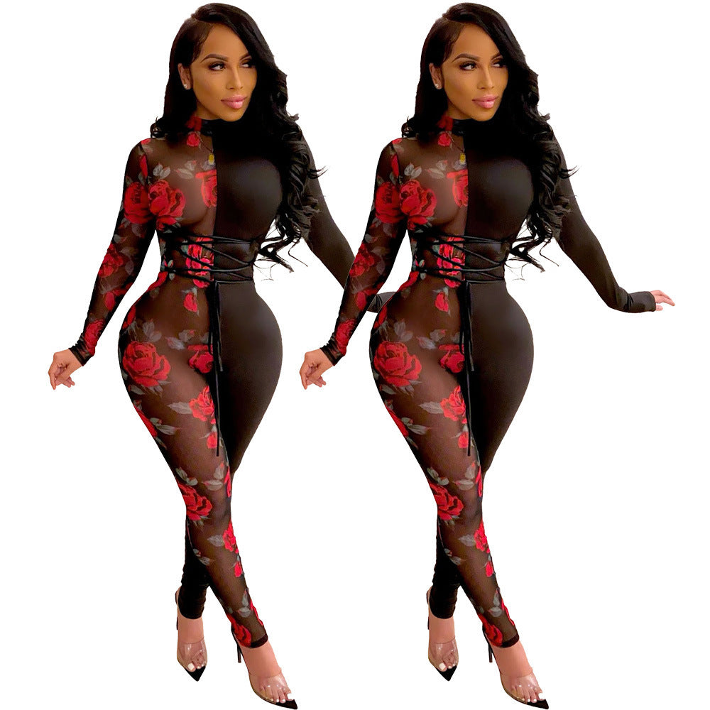One Piece Slim Fit Long Jumpsuit