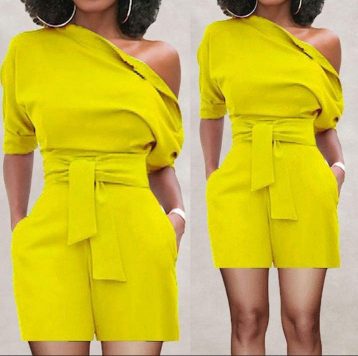 One-piece Shorts Suit