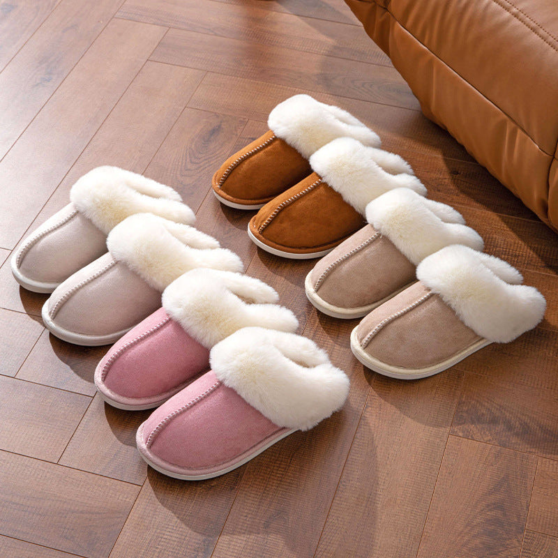 Fluffy Slippers Warm Slugged Bottom